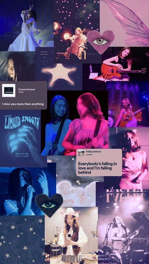 mitski and laufey💕 plus tv girl reference #mitski #laufey #tvgirl #music Girl Reference, Face Brightening, I Miss You More, Music Collage, Tv Girl, Music Poster Design, Im Falling, Song Artists, Music Themed