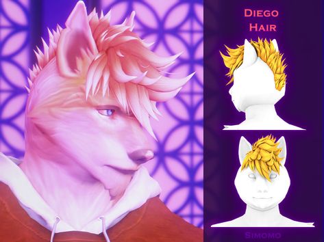 occult & fantasy finds ☾ on Tumblr Werewolf Hair, Sims 4 Werewolf, Male Sims, Mod Hair, Sims 4 Cas Mods, Pelo Sims, Sims 4 Body Mods, Tumblr Sims 4, Sims Games