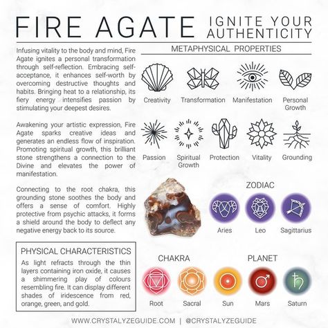 Fire Agate Crystal, Agate Stone Meaning, Crystals Healing Grids, Agate Meaning, Crystal Guide, Energy Healing Spirituality, Crystals Healing Properties, Spiritual Crystals, Orange Crystals