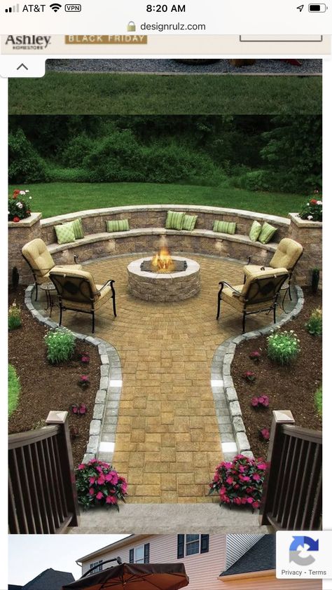 Outdoor Fire Pit Designs, Fire Pit Landscaping, Backyard Fireplace, Garden Wallpaper, Garden Fire Pit, Fire Pit Area, Fire Pit Patio, Backyard Fire, Fire Pit Backyard