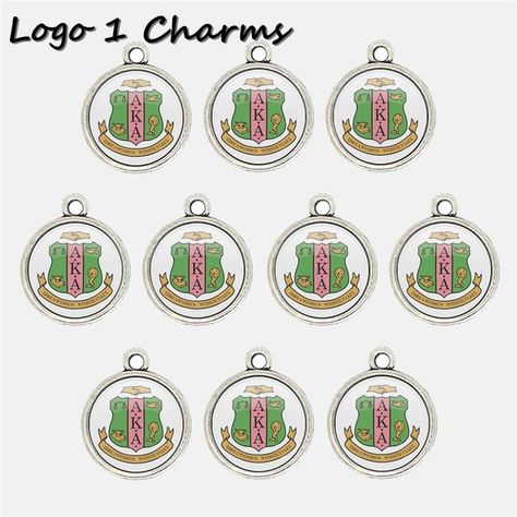 Alpha Kappa Alpha AKA 1908 Personalized Charms for Bracelet Best DIY Jewelry Making Pendants for Nec Alpha Kappa Alpha Gifts, Making Pendants, Cardboard Jewelry Boxes, Alpha Kappa Alpha, Jewelry Pendants, Picture Logo, Jewelry Making Charms, Cool Diy, Bracelet Jewelry