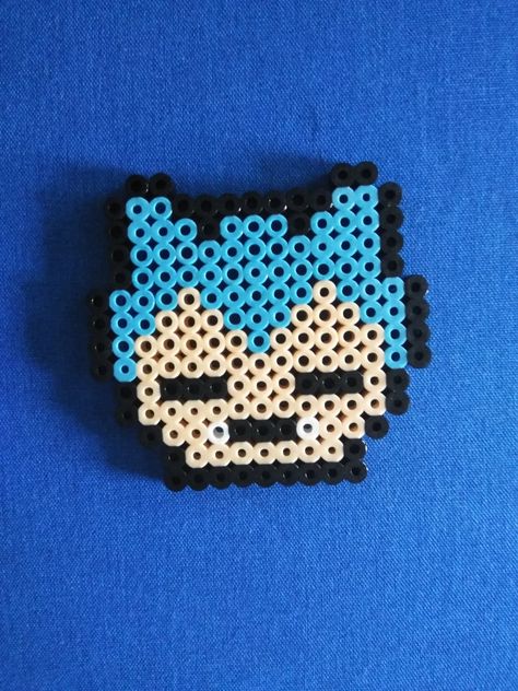 Snorlax keychain Snorlax Perler Bead Pattern, Snorlax Keychain, Snorlax Perler, Snorlax Pixel Art, Pokemon Perler, Pokemon Bead, Hamma Beads Ideas, Pokemon Pattern, Pixel Beads