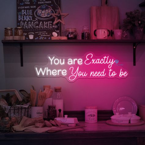 #NeonSigns #BrightIdeas #NeonCrafts #DIYNeon #NeonLightSigns #BrightIdeas Neon Pink Sign, Neon Sign Office, Bedroom Neon Sign, Meditation Mantra, Bedroom Neon, Yoga Room Decor, Neon Signs Quotes, Office Decor Home, Yoga Studio Decor