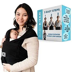 HANDS FREE BABYWEARING: Keep newborn babies, preemies and infants close while you go about your day. Our unique baby wrap design also supports your best position for easy breastfeeding on the go. (If under 8 lbs, consult healthcare professional) SIMPLE DESIGN: The Baby K'tan baby wrap is quick and easy to wear - no rings, belts, buckles or excess fabric. This infant carrier is the no-wrap wrap! Just slip the sling over your head like a t-shirt. affiliate link Wrap Carrier, Baby Wrap, Baby Wrap Carrier, Baby Carrier, Ready To Wear, Black, Design