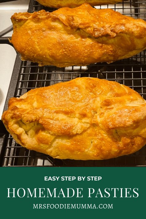 Best ever homemade pasties; Easy recipe. Buttery pastry filled with tasty veggies. #pastie #homemadepasties #pastierecipe #easypasties Pasties Recipes Vegetarian, Easy Pasties Recipes Michigan, Curry Pasties, Yooper Pasty, Easy Cornish Pasties, Homemade Pasties, Yooper Pasty Recipe, Yooper Pasties, Pasty Recipe