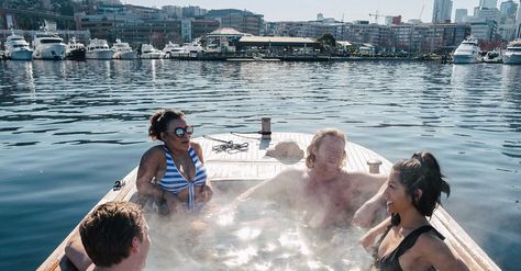 Hot Tub Boat, Visit Seattle, Vashon Island, Weekend Ideas, Olympic Mountains, Lake Union, Enjoy The Day, Washington Usa, Adventure Bucket List