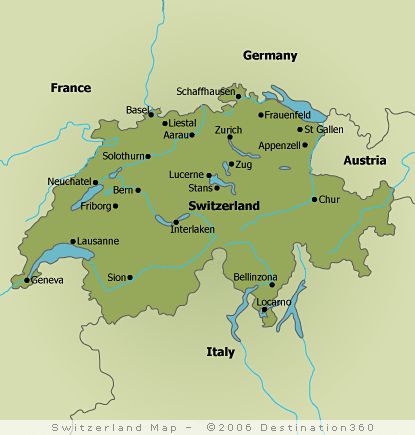 Switzerland Map Illustration, Switzerland Map, Switzerland Bern, Map Of Switzerland, Switzerland Cities, Germany Map, Hiking Map, Italy Map, Interlaken