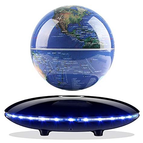 Map Office, Floating Globe, Spinning Globe, Tech Gifts For Men, Cool Tech Gifts, Magnetic Levitation, Led Light Design, World Globe, Gifted Education