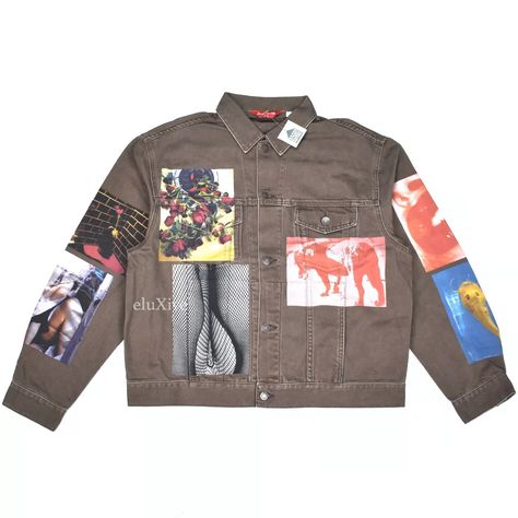 NWT Supreme Daido Moriyama Photo Print Denim Trucker Jacket Brown L AUTHENTIC | eBay Daido Moriyama, Supreme Logo, Supreme Box Logo, Lit Outfits, Battle Jacket, Denim Trucker Jacket, Print Denim, Engraved Metal, Patches Jacket