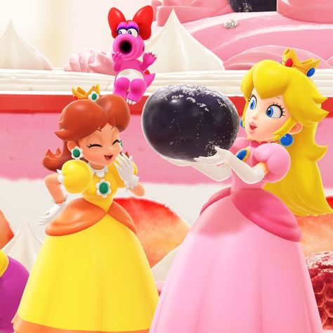 Princess Peach on Twitter: "This was Superstars' best title screen moment https://t.co/H46AvberLH" / Twitter Daisy And Peach, Daisy Icon, Peach And Daisy, Hello Kitty Room Decor, Super Mario Bros Games, Super Princess Peach, Title Screen, Super Mario Princess, Peach Mario