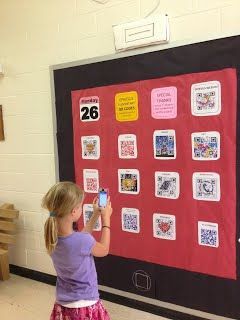 Great idea for Open House. Use student-made QR codes to make your open house engaging and more informative than you can possibly fit into your 15 minute spiel. Welcome To Kindergarten, School Open House, Teacher Tech, Back To School Night, Teacher Conferences, Teacher Technology, School Technology, School Night, Bar Code