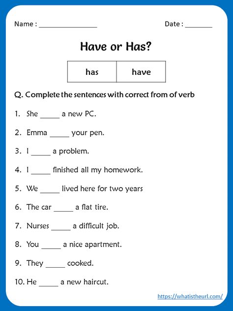 Worksheet For 4th Grade English Grammar, Worksheets For Grade 4 English, Fourth Grade English Worksheets, Have Or Has Grammar, Grade Four English Worksheets, Grade 3 Language Worksheets, 4 Grade English Worksheets, Fifth Grade English Worksheets, Ela 3rd Grade Worksheets