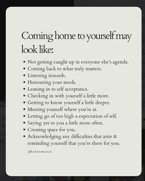 Coming Home To Yourself #selflove #selfcare #positivethinking #positivequotes #personaldevelopment #personalgrowth#mindsetiseverything #lifecoaching #selfhealingjourney #selfimprovement #selfworthquotes Coming Home To Yourself, Staying To Yourself Quotes, Come Home To Yourself, Yourself Quotes, Worth Quotes, Positive Vibes Only, Self Acceptance, Self Healing, Healthy Mind