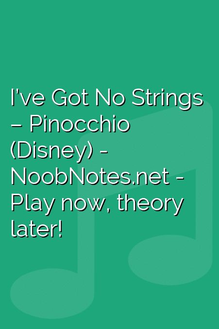 music notes for newbies: I’ve Got No Strings – Pinocchio (Disney). Play popular songs and traditional music with note letters for easy fun beginner instrument practice - great for flute, piccolo, recorder, piano and more Gaston Beauty And The Beast, Piano Music With Letters, Letter Notes, Piano Sheet Music Letters, Piano Music Easy, Beginner Piano, Music Letters, Song Notes, Opera Music