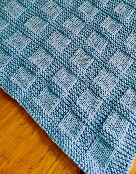 Knitting Pattern Simply Squared Blanket Baby Blanket - Etsy UK Baby Blanket Knitting Pattern Easy, Easy Blanket Knitting Patterns, Crochet Baby Blankets, Baby Blanket Yarn, Knitting Patterns Free Blanket, Dishcloth Knitting Patterns, Amazing Crochet, Knitted Blanket, Baby Blanket Knitting Pattern