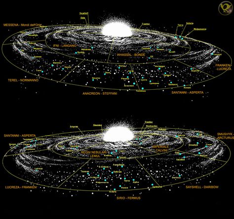 Asimov's Foundation Series - Alternate History Discussion Board The Foundation Series, Foundation Sci Fi, Asimov Foundation Art, Foundation Asimov Art, Asimov Foundation, Galaxy Map, Space Map, Foundation Series, Sf Art