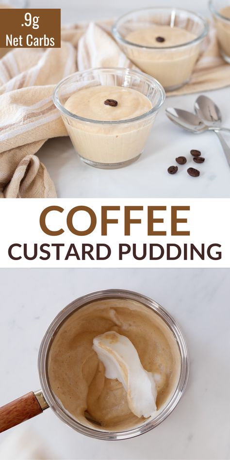 Keto Custard Pudding, Egg Pudding Recipe For Milk Tea, Keto Pudding Dessert, Keto Pudding Recipes, Keto Munchies, Keto Egg Custard, Keto Puddings, Coffee Custard, Keto Custard