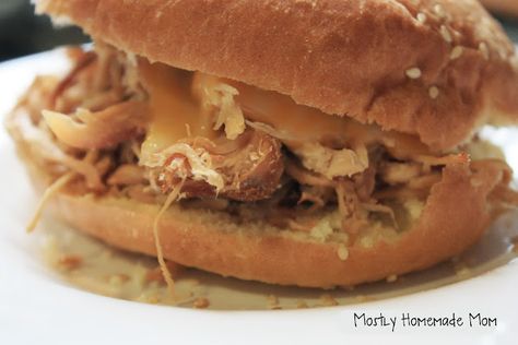 Crockpot Teriyaki Chicken Sandwiches Teriyaki Sandwich, Crockpot Teriyaki Chicken, Crockpot Teriyaki, Chicken With Pineapple, Chicken Subs, Teriyaki Chicken Crock Pot, Crockpot Chicken Breast, Pineapple Sauce, Chicken Teriyaki