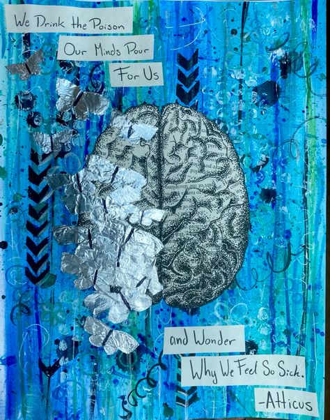 We drink the poison our minds pour for us and wonder why we feel so sick -Atticus We Drink The Poison Our Minds, The Poison, Recycled Art, Atticus, Starry Night, Recycling, Poetry, Mindfulness, Wonder