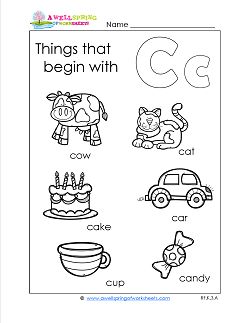 Come and see all the cute things that begin with c! They are pictures of a cow, cat, cake, car, cup, and candy. Read the words, circle the c, and color! Sped Preschool, Sounds Worksheet, Cursive Worksheets, Alphabet Crafts Preschool, Letter Worksheets For Preschool, Beginning Sounds Worksheets, Childrens Alphabet, Reading Phonics, Alphabet Worksheets Kindergarten