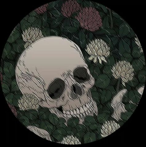 Human Skull, The Middle, Skeleton, Human, Flowers