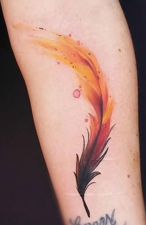 40+ Watercolor Phoenix Tattoo Ideas Black Feather Tattoo, Phoenix Feather Tattoo, Feather Tattoo Ideas, Watercolor Phoenix Tattoo, Phoenix Feather Tattoos, Feather Tattoo Colour, Rising Phoenix Tattoo, Phoenix Tattoo Feminine, Small Phoenix Tattoos