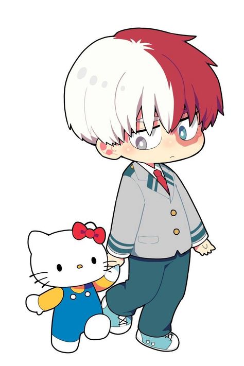 Funny My Hero Academia, Kitty Drawing, Hello Kitty Drawing, Hello Kitty Backgrounds, Anime Pixel Art, Chibi Characters, Cute Doodles Drawings, Hero Wallpaper, Boku No Hero Academia Funny