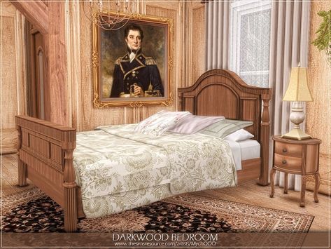 20s Bedroom, Victorian Bedroom Set, Sims 4 Beds, Old Wood Floors, Victorian Bed, Sims 4 Tsr, Sims 4 Bedroom, Victorian Bedroom, Casas The Sims 4