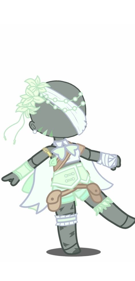 Gacha Fairy Outfit, Jungle Outfit, Elemento Terra, Fairy Outfit, Island Outfit, Girl Elf, Gacha Ocs, Fairy Clothes, Gacha Outfits