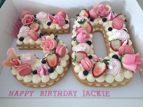 50 Cupcake Cake Number, 50 Number Cake, 60 Wedding Anniversary Cake, Letter Cakes, 50th Wedding Anniversary Cakes, Number Birthday Cakes, Sushi Cake, Cake Lettering, Cupcake Decorating Tips