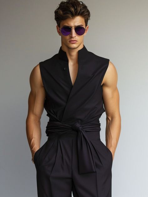 🔥#NewFashion Men's Black Cozy Sleeveless Low Collar Jumpsuit🥳 #newclothes 
🛒#HotSale  5% OFF FOR FIRST ORDER
💗 Over $89 Free Shipping
💗 Size: S~5XL👀 Discount code: NLS5Y75Z 😎
💗 New product limited edition rush sale！
https://www.linenmen.com/collections/sleeveless-jumpsuit?spm=
#sleeveless #men #cool #hotsale #causal #handsome #jumpsuit #linen Sleeveless Men, Jumpsuit Linen, High Fashion Men, Collar Jumpsuit, Men Stylish Dress, Guys Clothing Styles, Mens Fashion Inspiration, Mens Pants Fashion, Stylish Mens Outfits