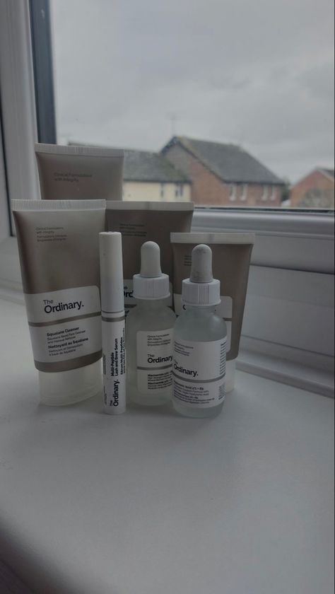 Sceencare Aesthetic, Skincare Aesthetic Ordinary, The Ordaniry Skincare, Skin Care Essentials Aesthetic, Clean Girl Skincare Products, The Ordinary Skincare Aesthetic, Skin Care Asethic, Skin Products Aesthetic, The Ordinary Aesthetic