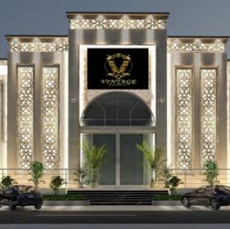 Archpoint architect Ph.8630594270 Marriage Palace Elevation, Banquet Hall Elevation, Marriage Hall Elevation, Hotel Elevation, Islamic House, Mosque Design Islamic Architecture, Marriage Hall, Mandap Design, Commercial Design Exterior