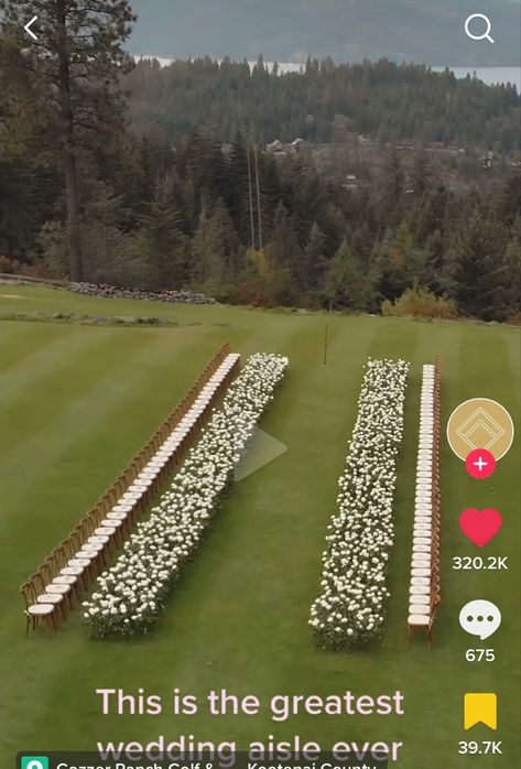 Outdoor Golf Course Wedding, Fall Wedding Golf Course, Wedding Golf Course, Wedding Golf, Golf Wedding, Golf Course Wedding, Outside Wedding, Wedding Vibes, Golf Course