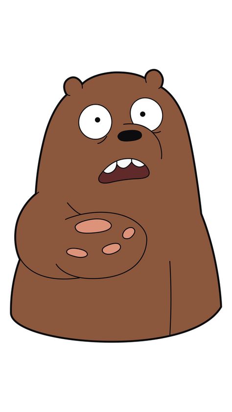 The pretty brown bear Grizz is puzzled and asking you about something. Grizzly wants to know when you will add this cute cartoon sticker from We Bare Bears with Asking Grizzly!. Brown Characters Cartoon, Brown Cartoon Characters, Brown Cartoon, School Works, Ice Bear, Bear Character, Ice Bears, We Bear, Find Friends