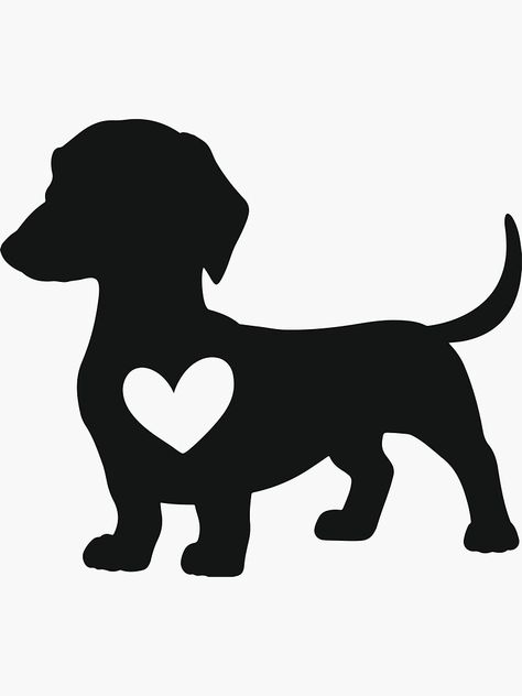 Daschund Art, Dachshund Outline, Dachshund Silhouette Tattoo, Dachshund Svg Free, Dachshund Silhouette Printable, Dachshund Dog Clipart, Winnie Dogs, Dachshund Drawing, Dachshund Silhouette