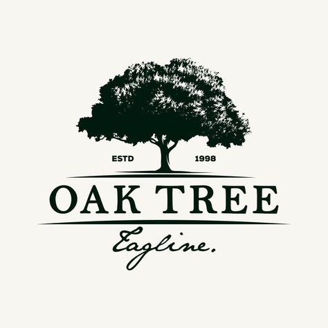 Oak Tree Logo Design, Oak Tree Logo, Tree Logo Design, Tree Logo, Tree Logos, Logo Design Template, Oak Tree, The Vintage, Design Template