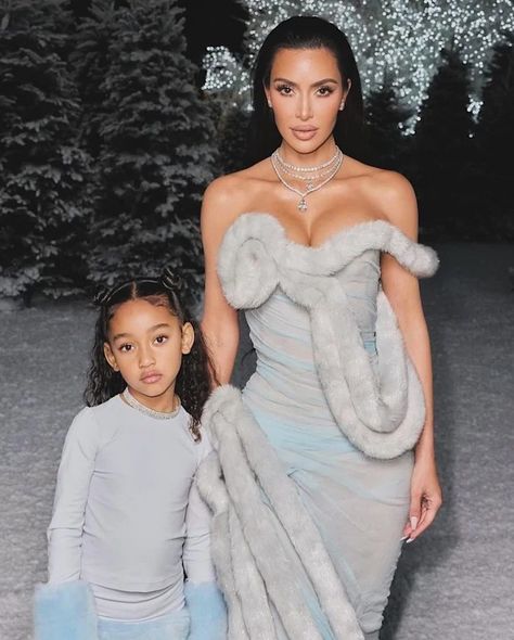 Kim Kardashian sends fans wild over youngest lookalike daughter Chicago West, 5, in latest family photos | HELLO! Chicago West 2023, Kim Kardashian Christmas, Kardashians Jenner, Kardashian Christmas, Chicago West, Famous Kids, Kardashian Kids, Jenner Sisters, Kardashian Family