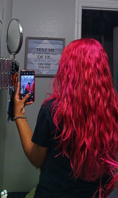 pink hair magenta hot pink Fuschia Hair Colors, Hot Pink Buzzcut, Curly Hot Pink Hair, Hot Pink Hair Aesthetic, Hot Pink Curly Hair, Pink Hair Magenta, Reddish Pink Hair, Pink Hair Hairstyles, Fuschia Hair