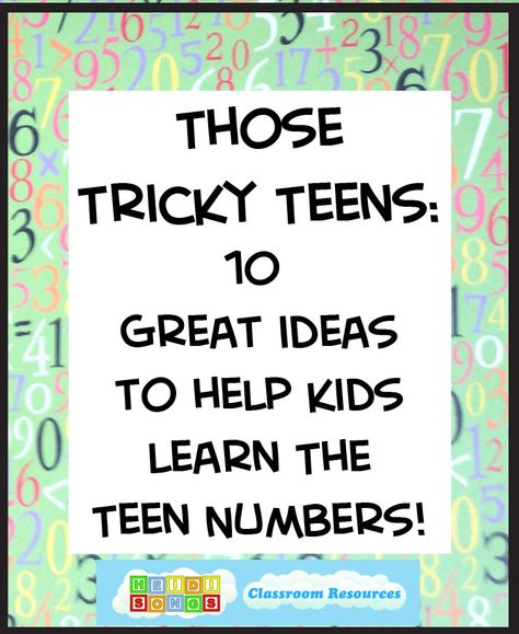 Teen Numbers Activities, Teaching Numbers 11-20, Teaching Teen Numbers Kindergarten, Teen Number Activities, Teaching Teen Numbers, Teen Numbers Kindergarten, Teen Numbers, Math Number Sense, Prek Math