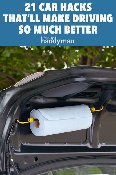 21 Car Hacks That'll Make Driving So Much Better Astuces Camping-car, Kangoo Camper, Kombi Motorhome, Trash Can For Car, Car Cleaning Hacks, Car Trash, Car Hacks, Car Trunk, Bungee Cord