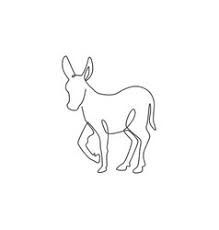 Donkey Tattoo, One Line Animals, Horse Vector, Embroidered Canvas Art, Horse Rearing, Horse Cartoon, Logo Silhouette, Cute Donkey, Cute Tiny Tattoos