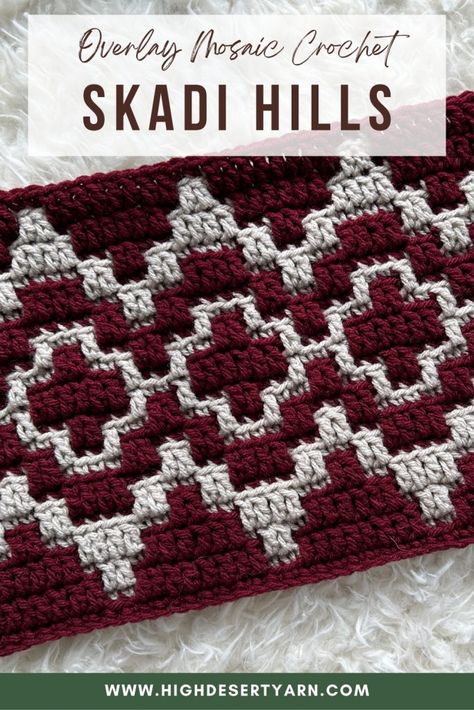 Mosaic Crochet Cowl Free Pattern, Mosaic Crochet Tutorials Free, Nordic Mosaic Crochet Patterns, Crochet Overlay Pattern, Mosaic Chart Crochet, Crochet Overlay Mosaic Pattern Free, How To Do Mosaic Crochet, Mosaic Crochet Charts Free, Inset Mosaic Crochet Patterns Free Charts