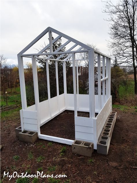 6x8 Greenhouse, Greenhouse Roof, Greenhouse Diy, Diy Greenhouse Plans, Vegetables Garden, Large Greenhouse, Portable Greenhouse, Build A Greenhouse, Stained Glass Door