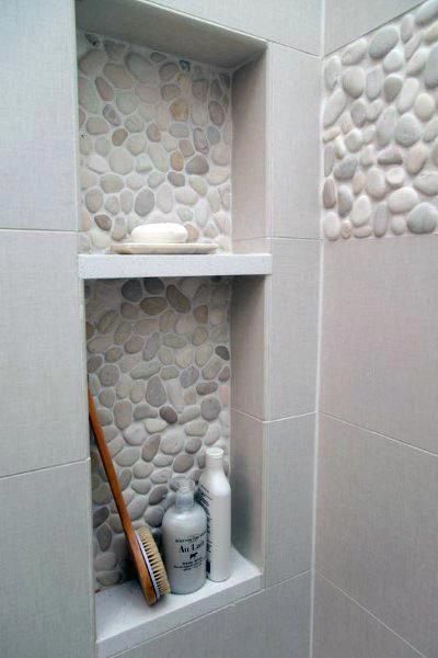 70 Bathroom, Bathroom Shower Tile Ideas, Shower Luxury, Luxury Ideas, Shower Tile Ideas, Amazing Showers, Bathroom Shower Walls, Pebble Tile, Interior Bathroom