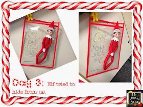 My Second Sense: Elf in the Classroom - Weeks 1, 2, and 3 Elf Ideas For Preschool Classroom, Elf On The Shelf Introduction Ideas Classroom, Elf On The Shelf White Board, Classroom Elf On A Shelf, Elf On The Shelf Arrival Classroom, Elf On The Shelf In The Classroom Ideas, Elf Arrival Classroom, Elf On The Self Classroom Ideas, Elf Of The Shelf Classroom Ideas