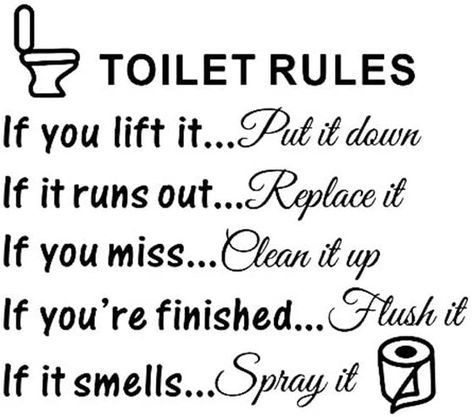 English Slogans, Wc Sign, Toilet Rules, Toilet Decoration, Bathroom Decals, Kids Living Rooms, Bathroom Rules, Diy Toilet, Toilet Sign