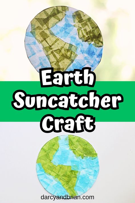 Kids Suncatcher Craft, Oobleck Recipe, Earth Day Activities For Kids, Creation Of Earth, Kids Fathers Day Crafts, Printable Craft Templates, Kids Sensory Play, Earth Craft, Free Printable Crafts