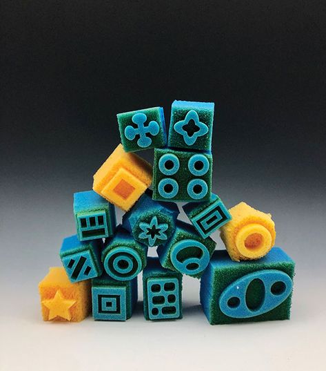 Tips and Tools: Fab Lab Sponges Sponge Stamps, Microwave Kiln, Clay Projects For Kids, Fab Lab, Painting Pottery, Making Clay, Graphic Design Programs, Fabrication Tools, Clay Stamps