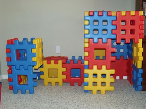 Waffle Block Forts Waffle Blocks Building Ideas, 1980s Childhood, Robot Kits, Kids Blocks, Sign Sticker, Baby Einstein, Unicorn Toys, Little Tikes